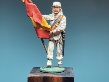 Spanish Army. Infantry with Rayadillo Uniform