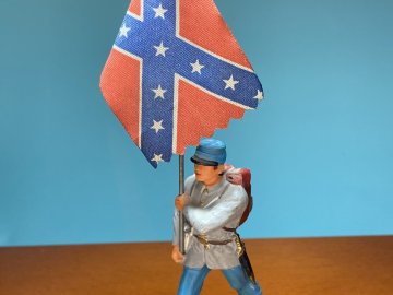 Confederate. Flag Bearer